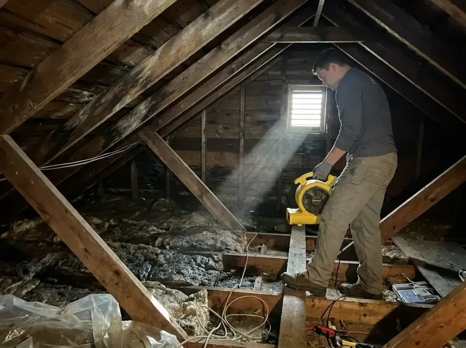 attic-water-damage-drying-proc-007 — frequently asked questions, Emergency Water Extraction & 24/7 Flood Response in Vandali…